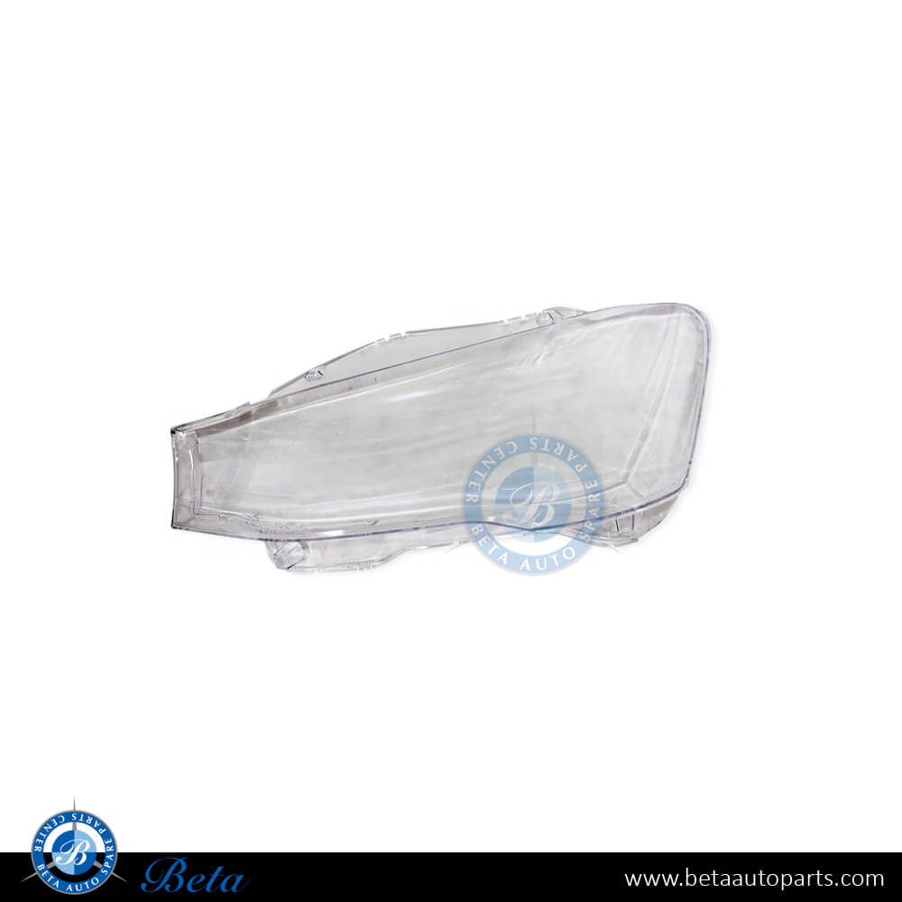 Left Side Headlamp lens for BMW X3/X4 F25/F26 2014-2018 models, Part Number 63117334077 Left Side Headlamp lens for BMW X3/X4 F25/F26 2014-2018 models, Part Number 63117334077
